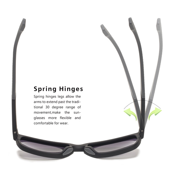 Motorcycle Sunglasses Polarized Lenses Spring Hinges